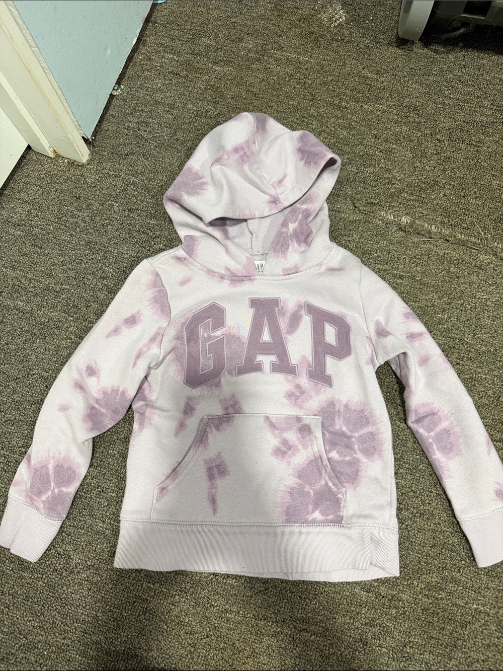 GAP Kids Lavender Tie-Dye Pullover Hoodie